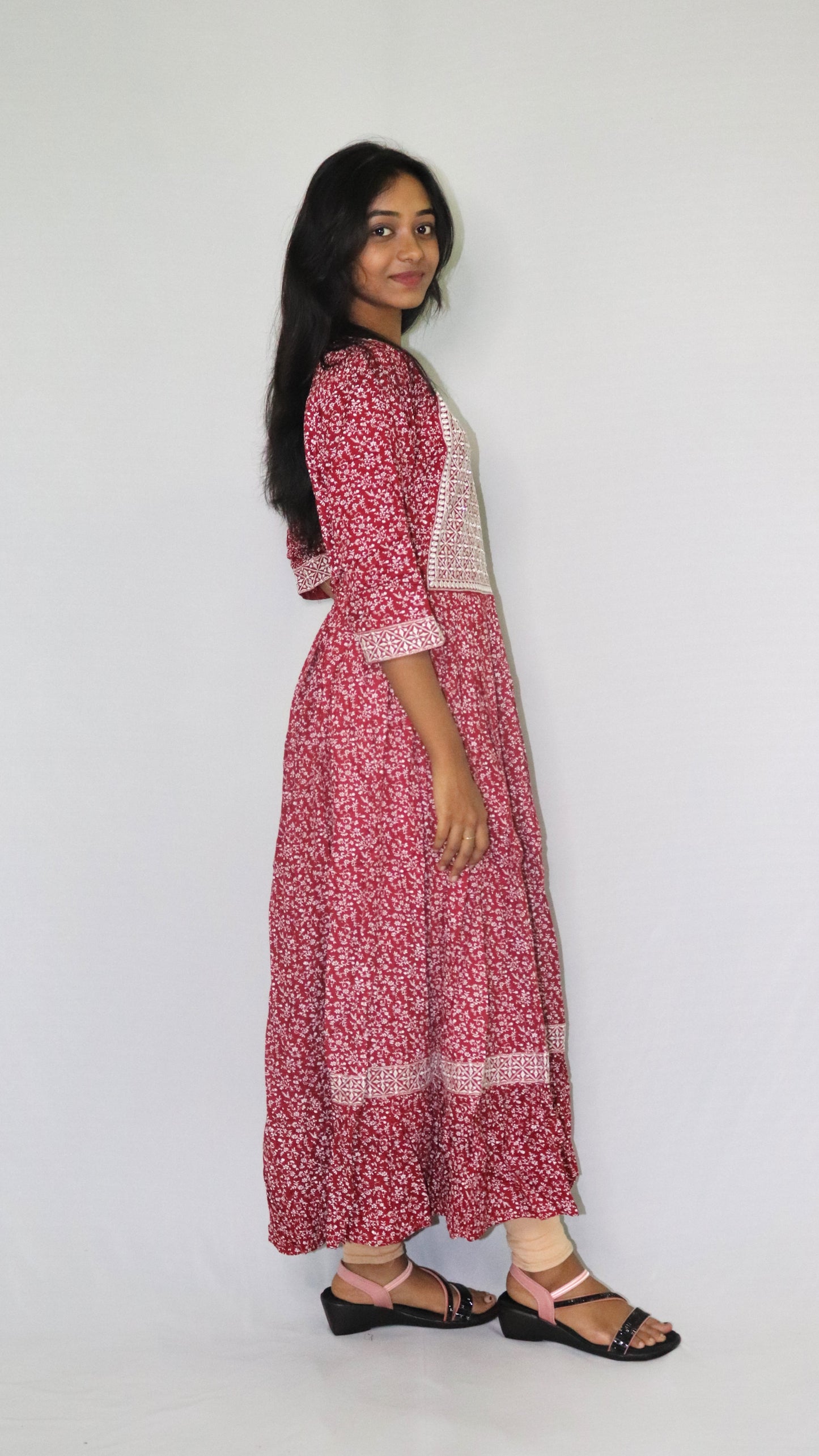 ATIMADE Women's Cotton Blend Long Kurti