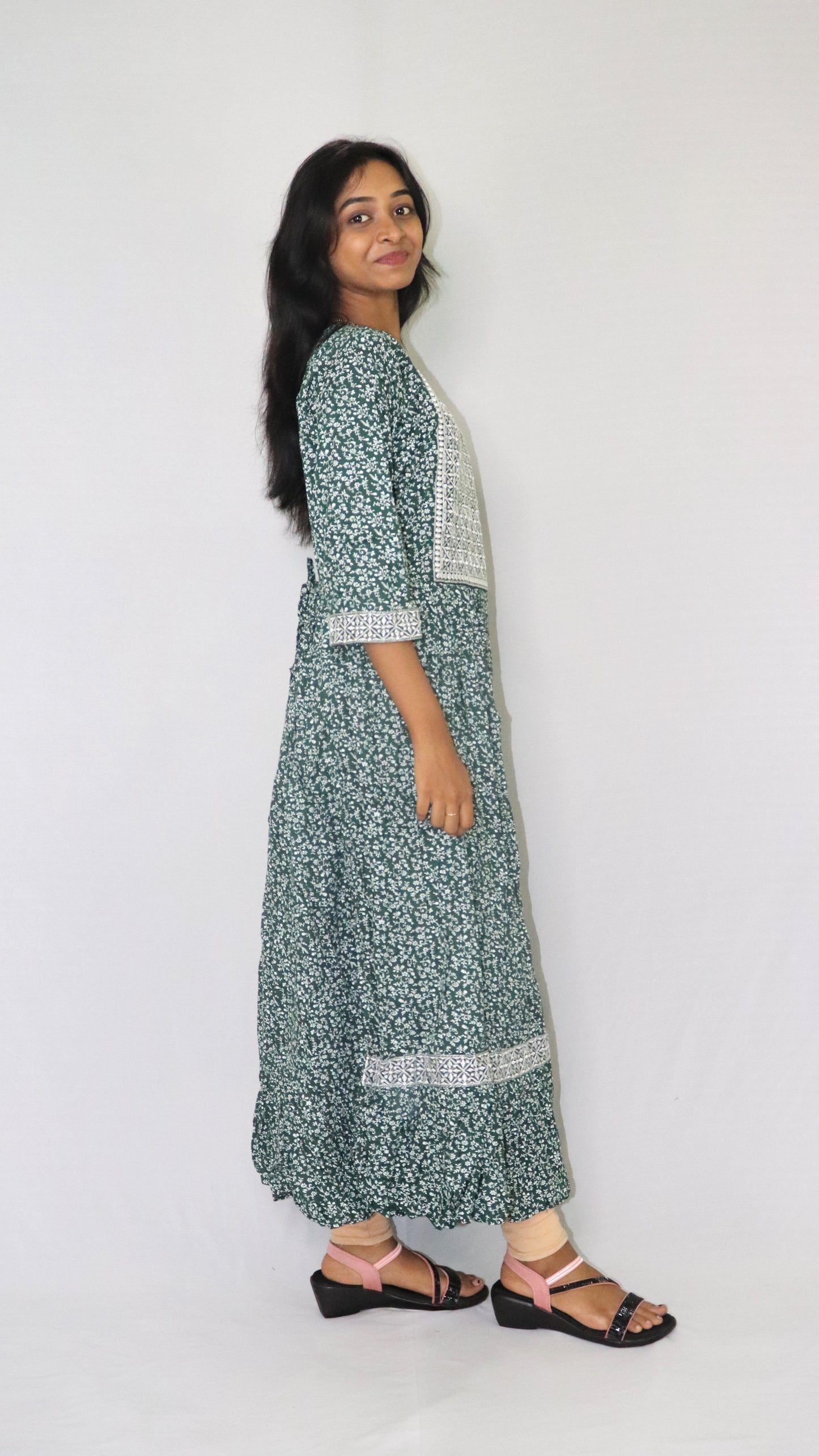 ATIMADE Women's Cotton Blend Long Kurti
