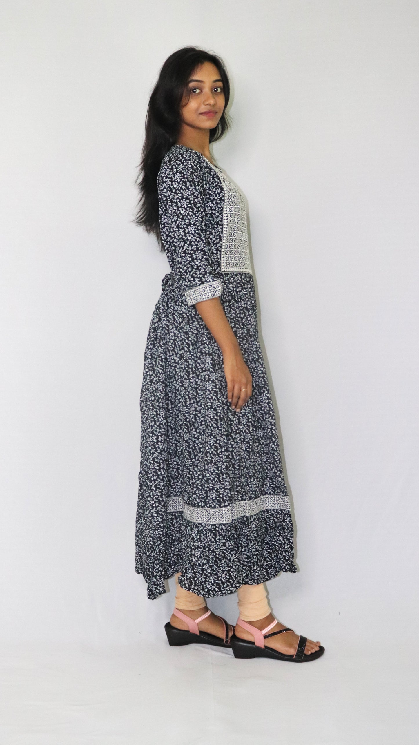 ATIMADE Women's Cotton Blend Long Kurti