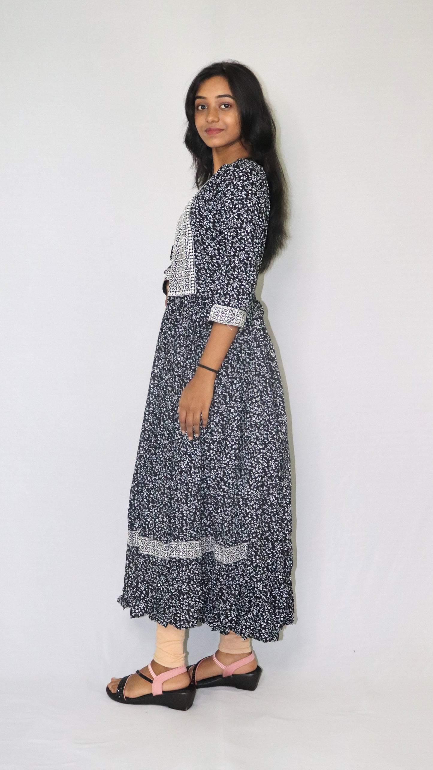 ATIMADE Women's Cotton Blend Long Kurti