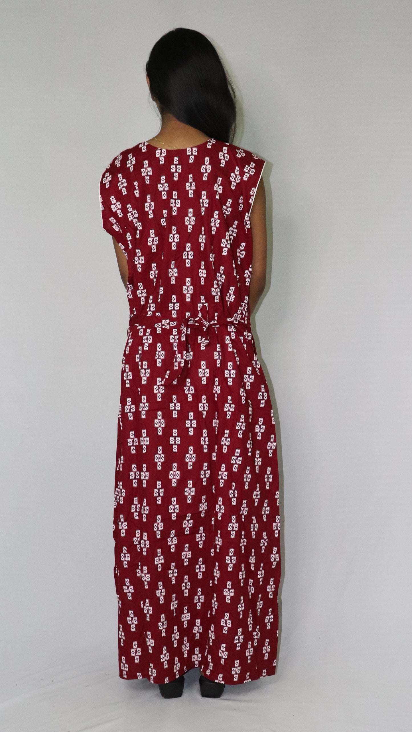 ATIMADE Pentagonal Neck Designer Nighty For Women