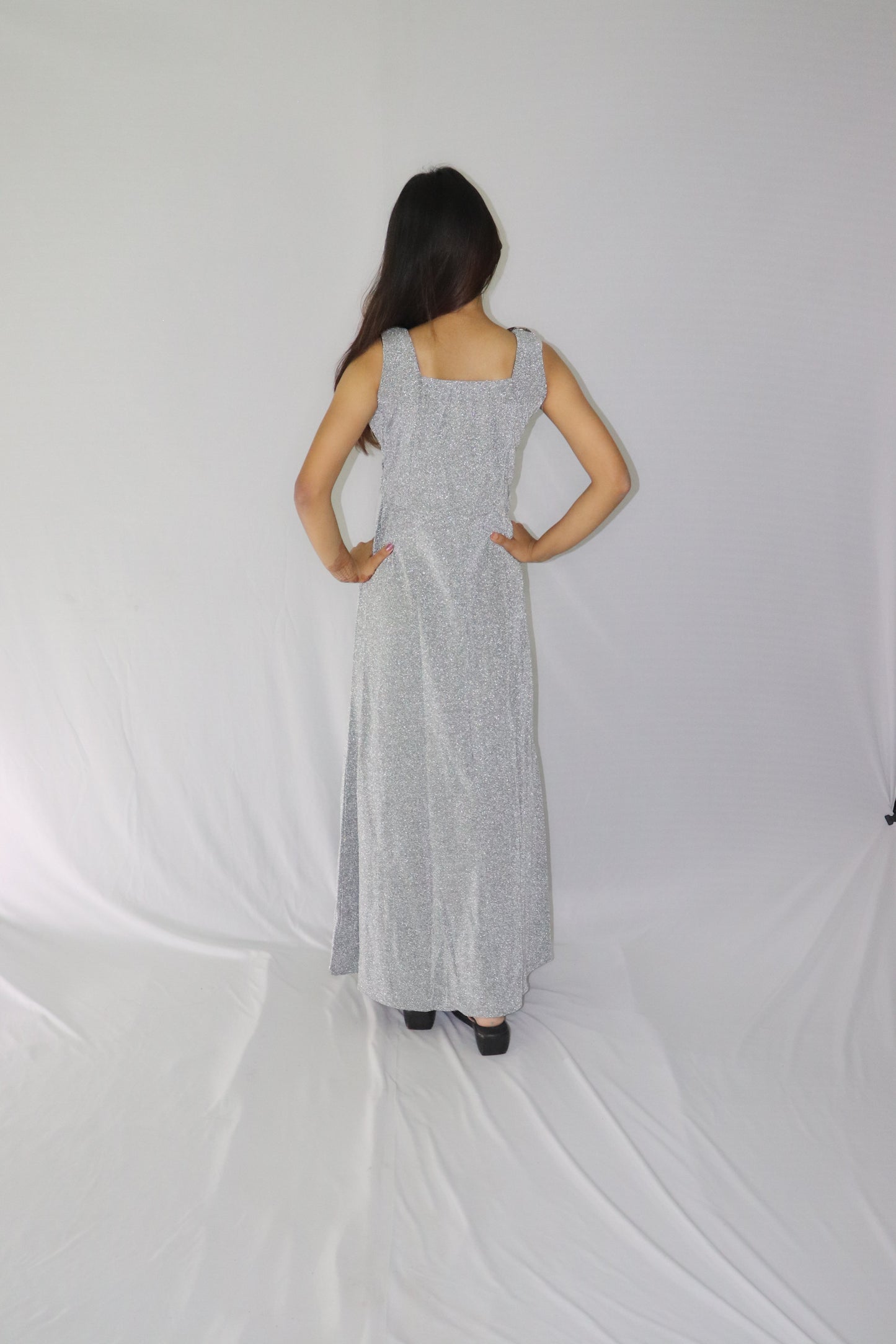 ATIMADE Branded V Neck Women's Satin Stylish Party Dress