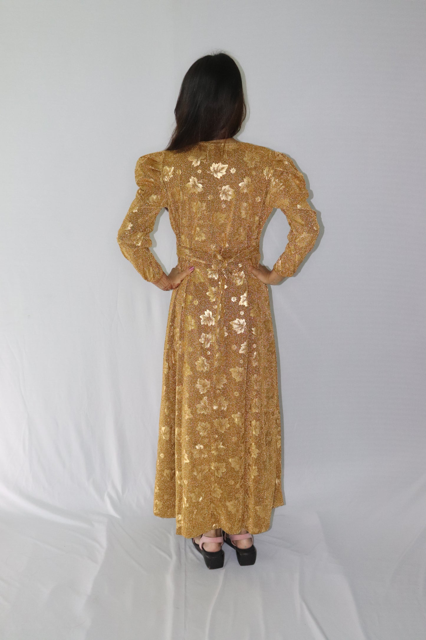 ATIMADE Branded Square Neck Women's Satin Stylish Party Dress