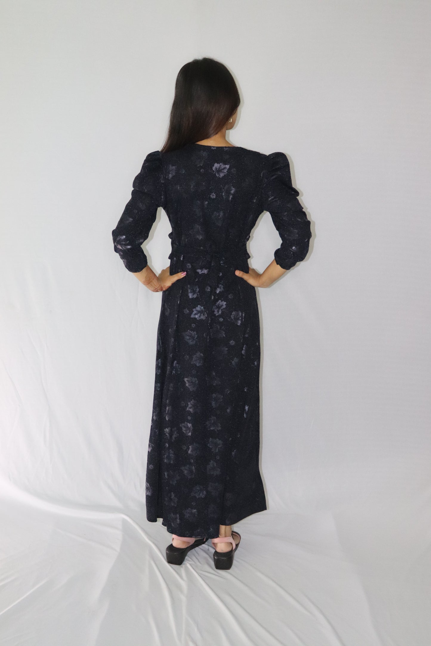 ATIMADE Branded Square Neck Women's Satin Stylish Party Dress