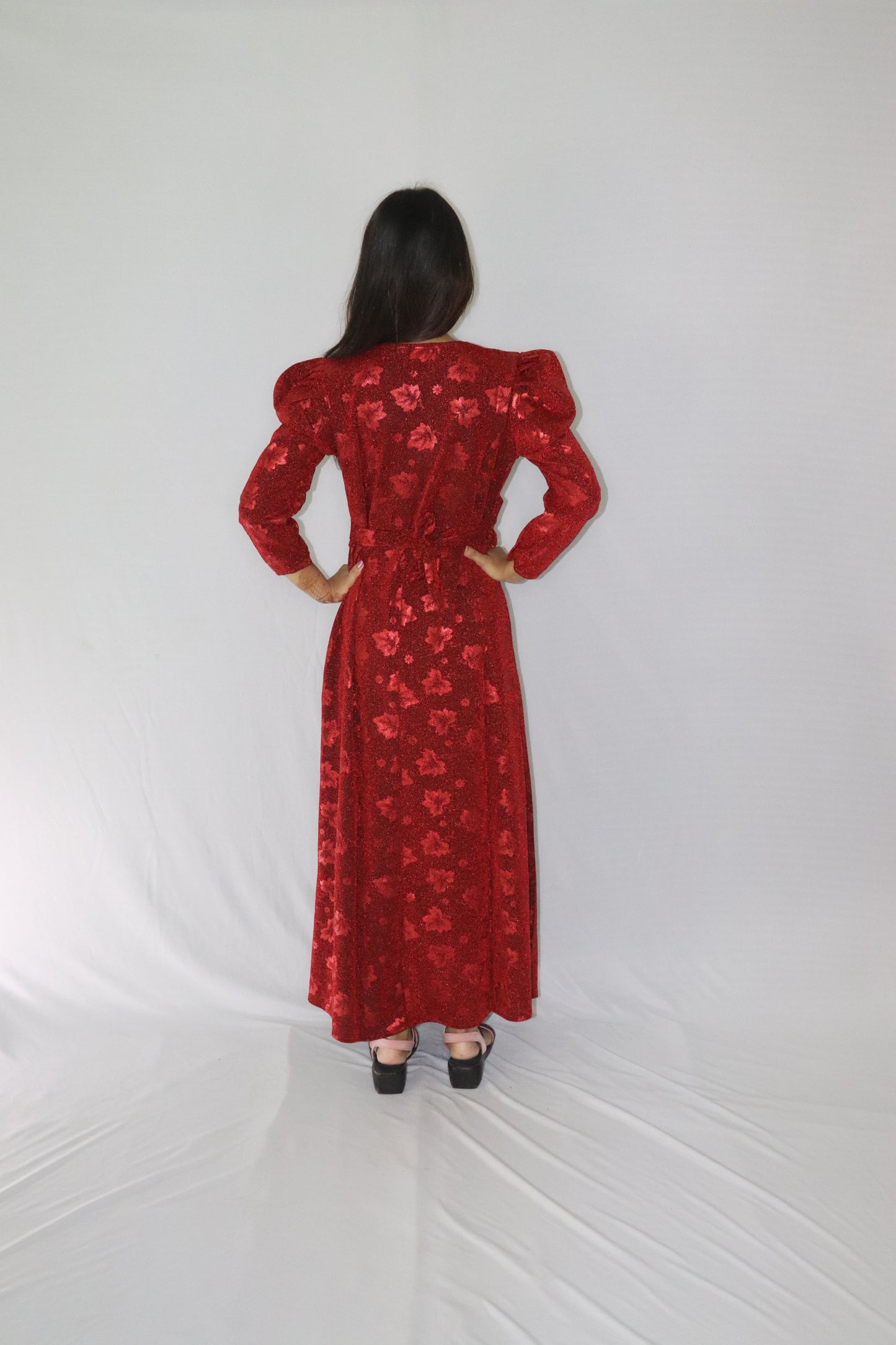 ATIMADE Branded Square Neck Women's Satin Stylish Party Dress