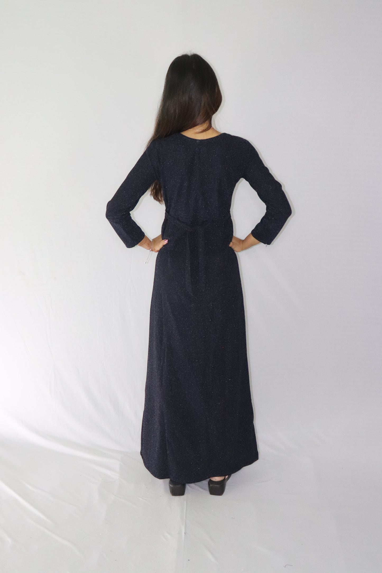 ATIMADE Branded Square Neck Women's Satin Stylish Party Dress