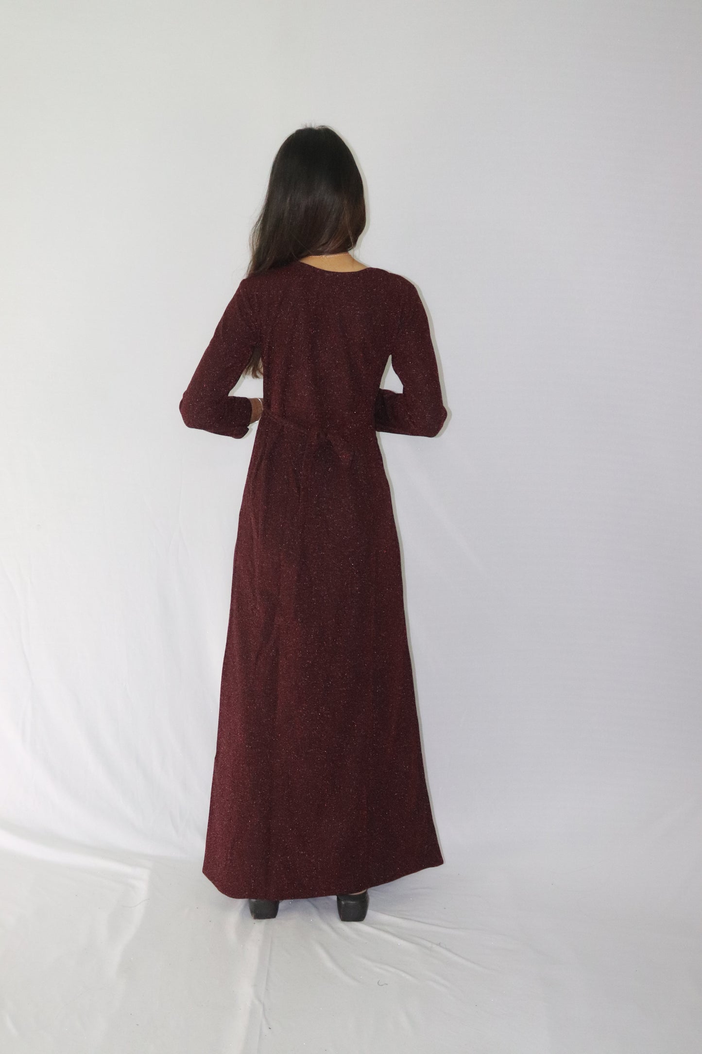 ATIMADE Branded Square Neck Women's Satin Stylish Party Dress