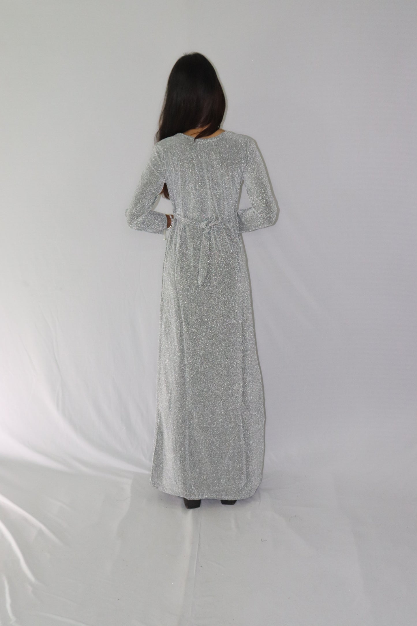 ATIMADE Branded Square Neck Women's Satin Stylish Party Dress