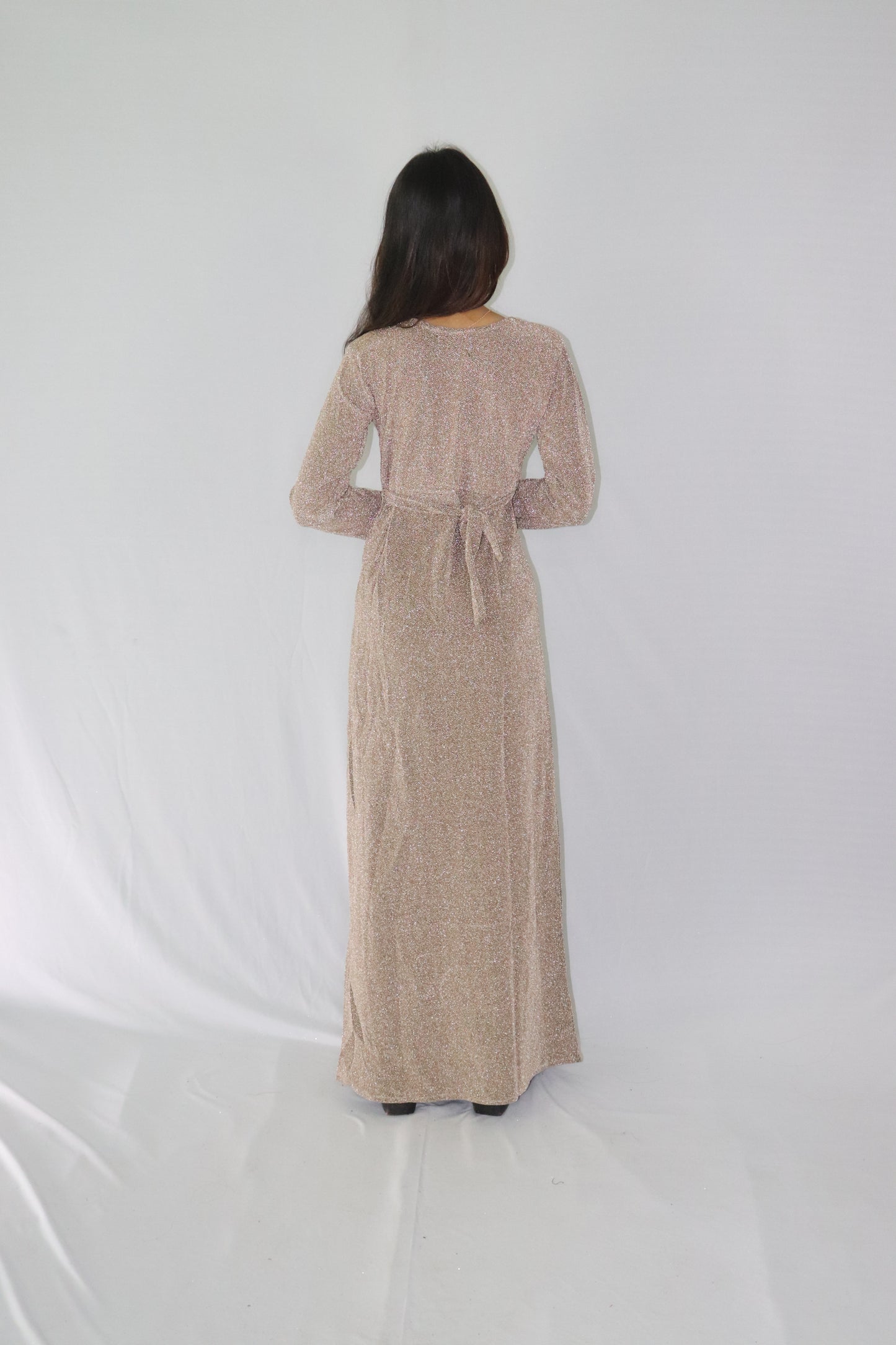 ATIMADE Branded Square Neck Women's Satin Stylish Party Dress