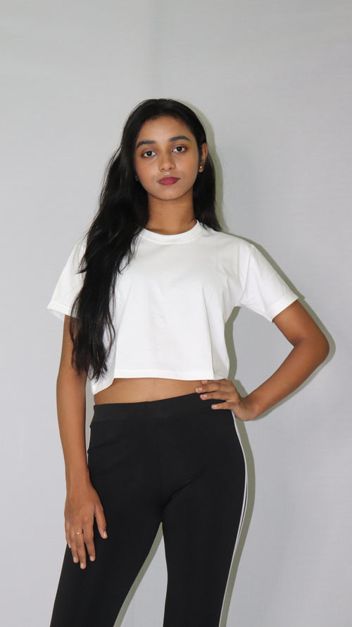 ATIMADE 100% Pure Cotton Women's Crop-Top