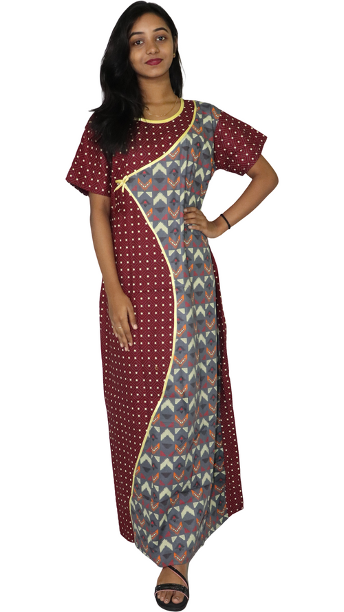 ATIMADE Cotton Embroidered Set Dress