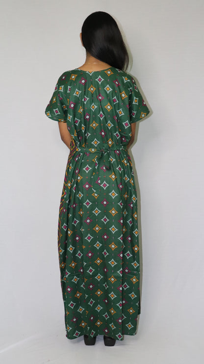 ATIMADE Pentagonal Neck Designer Nighty For Women