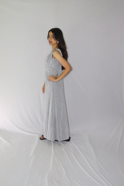 ATIMADE Branded V Neck Women's Satin Stylish Party Dress