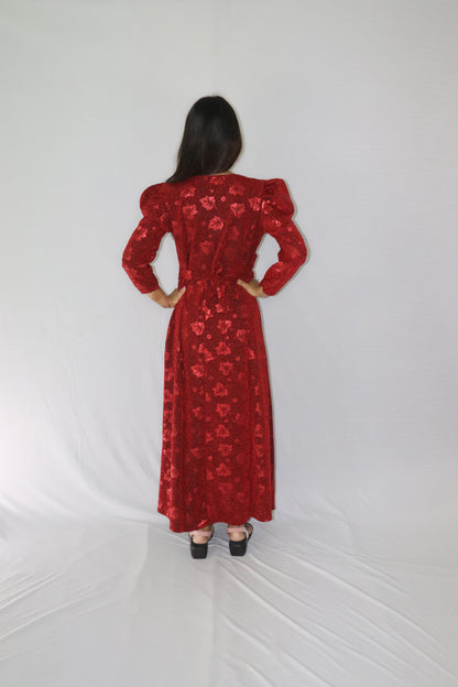 ATIMADE Branded Square Neck Women's Satin Stylish Party Dress
