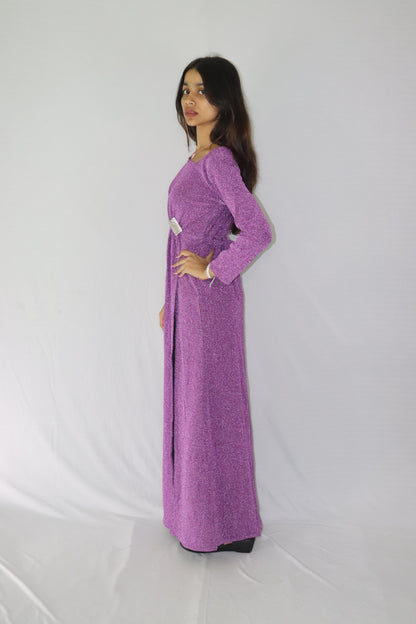 ATIMADE Branded Square Neck Women's Satin Stylish Party Dress