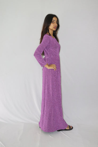 ATIMADE Branded Square Neck Women's Satin Stylish Party Dress