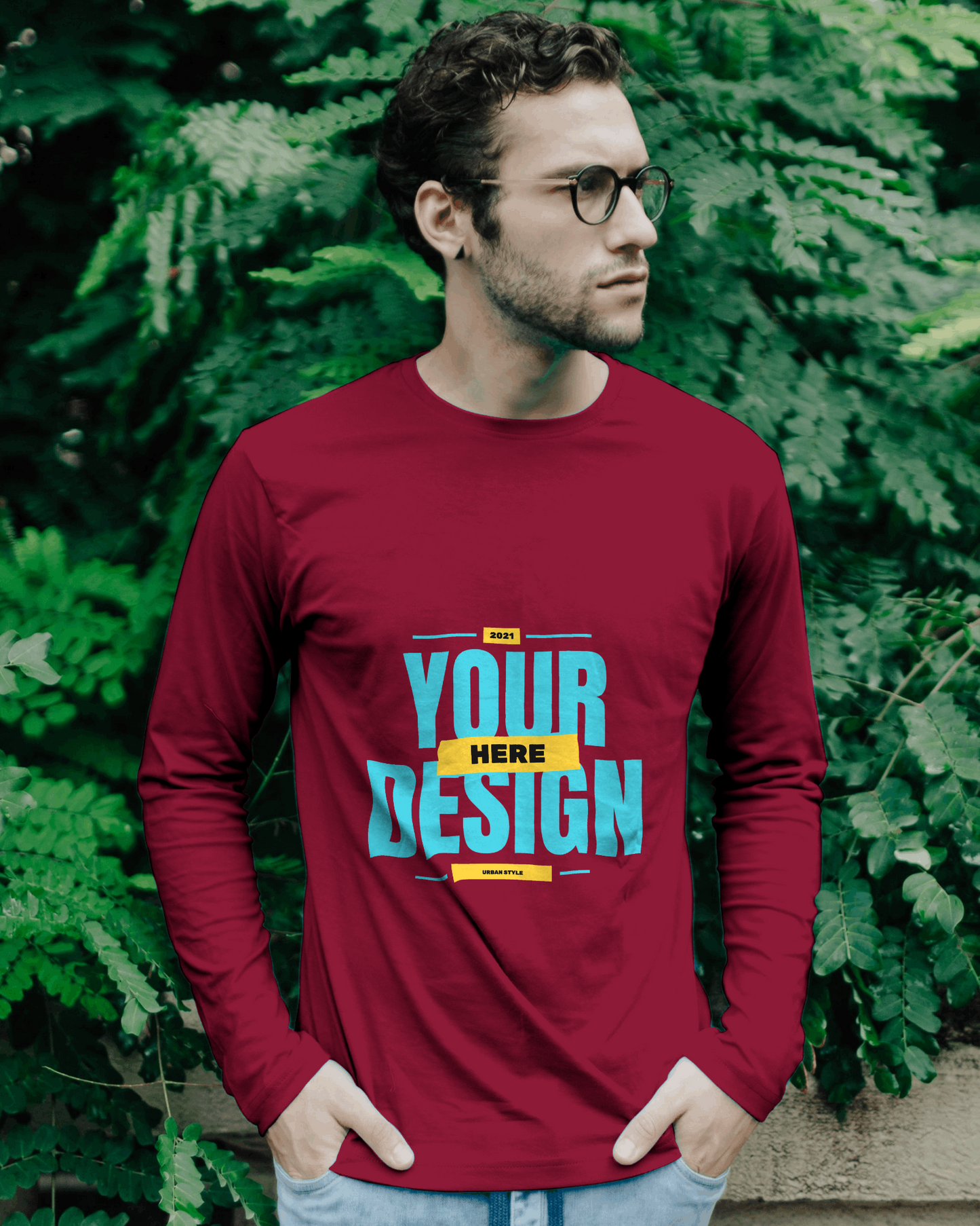 Long Sleeve Unisex Round Neck T-Shirts (Customized Prints)